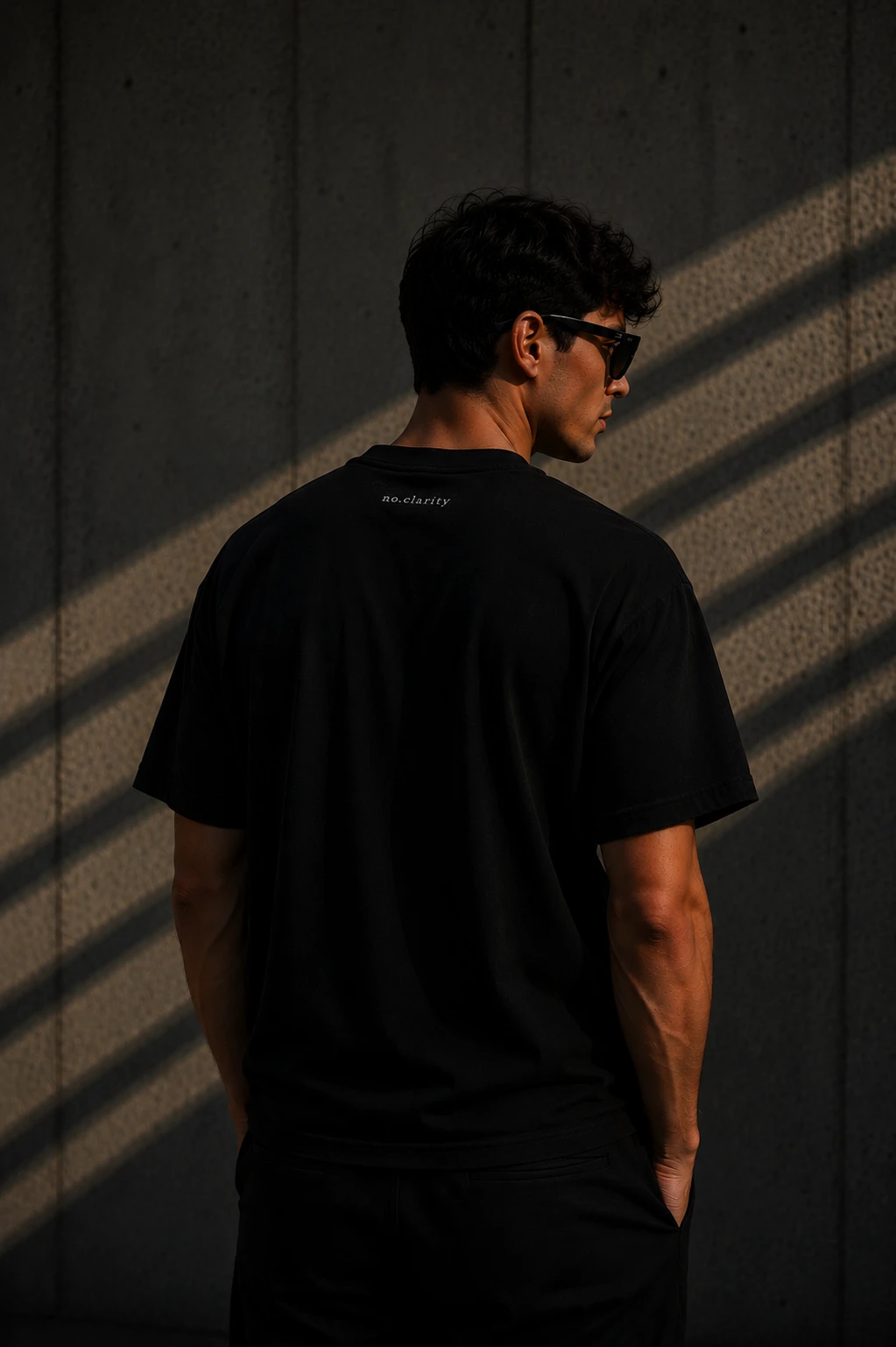 no.clarity lookbook — tył koszulki